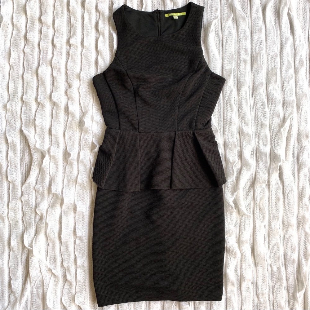 NWOT Gianni Bini Black Peplum Dress